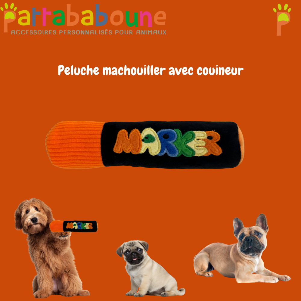 Jouet pour chien - Peluche machouiller avec couineur