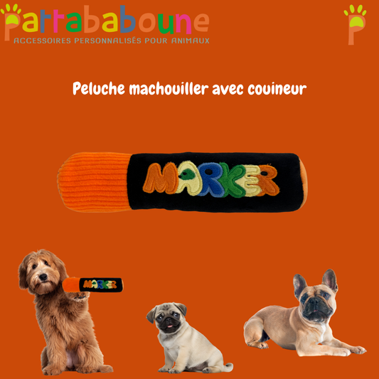 Jouet pour chien - Peluche machouiller avec couineur