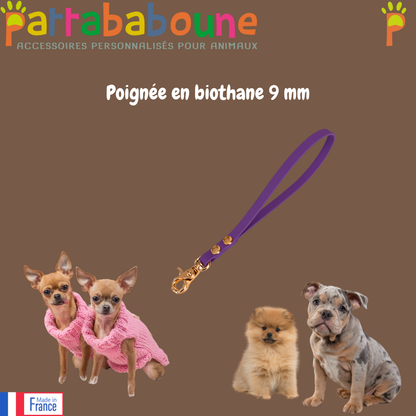 Poignée personnalisée en biothane 9 mm