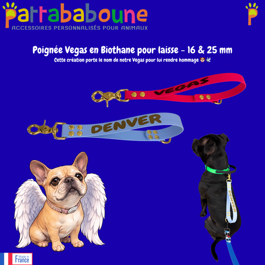 Poignée Vegas pour laisse - Biothane 16 & 25 mm