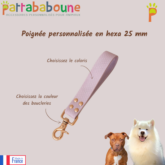 Poignée personnalisée en hexa 25 mm