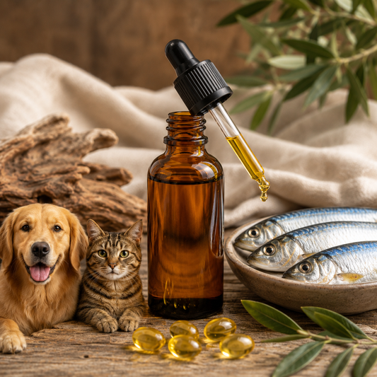 Huile de sardine 100% naturelle pour chiens & chats - 50 ml
