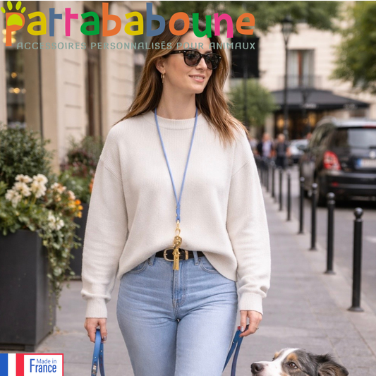 Tour de cou porte-clés & accessoires en Biothane - Mains libres